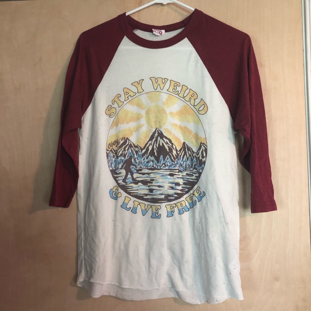 OBEY stay weird shirt